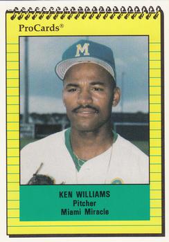 1991 ProCards #409 Ken Williams Front
