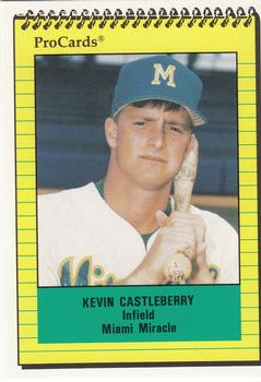 1991 ProCards #412 Kevin Castleberry Front