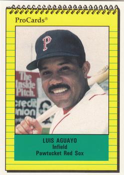 1991 ProCards #43 Luis Aguayo Front