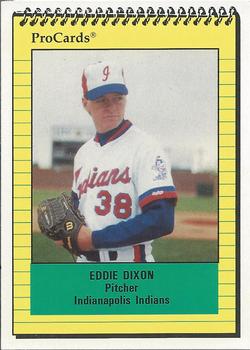 1991 ProCards #456 Eddie Dixon Front