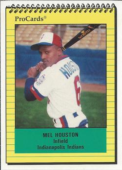 1991 ProCards #469 Mel Houston Front