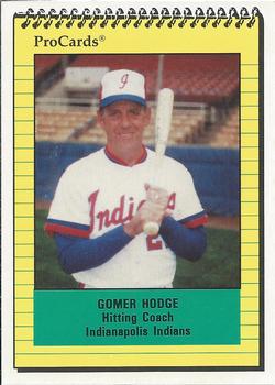 1991 ProCards #479 Gomer Hodge Front