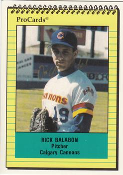 1991 ProCards #508 Rick Balabon Front