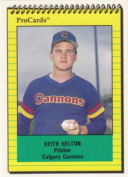1991 ProCards #510 Keith Helton Front