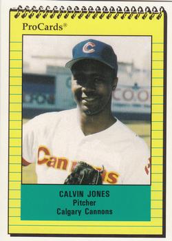 1991 ProCards #511 Calvin Jones Front