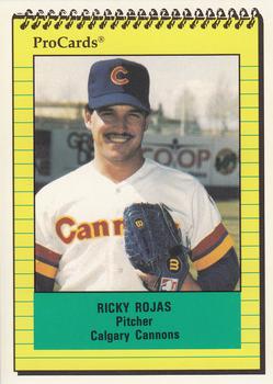 1991 ProCards #516 Ricky Rojas Front