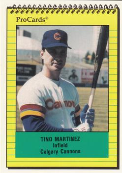 1991 ProCards #523 Tino Martinez Front