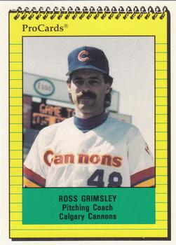 1991 ProCards #531 Ross Grimsley Front