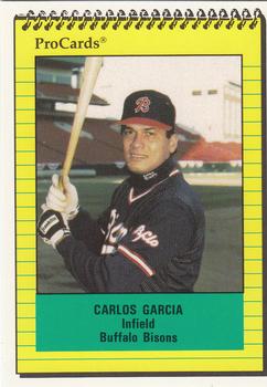 1991 ProCards #546 Carlos Garcia Front