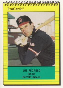 1991 ProCards #549 Joe Redfield Front