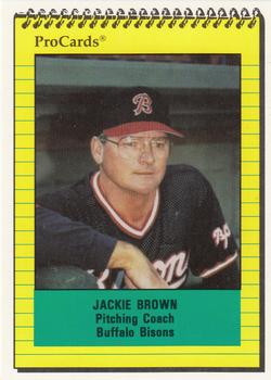 1991 ProCards #557 Jackie Brown Front