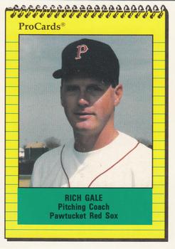 1991 ProCards #55 Rich Gale Front