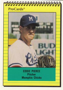 1991 ProCards #651 Eddie Pierce Front