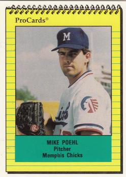 1991 ProCards #652 Mike Poehl Front
