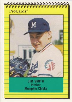 1991 ProCards #654 Jim Smith Front
