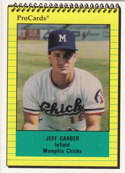 1991 ProCards #660 Jeff Garber Front
