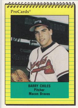 1991 ProCards #855 Barry Chiles Front