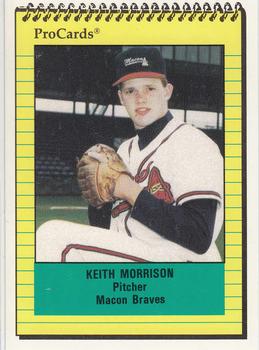1991 ProCards #860 Keith Morrison Front