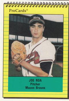 1991 ProCards #862 Joe Roa Front