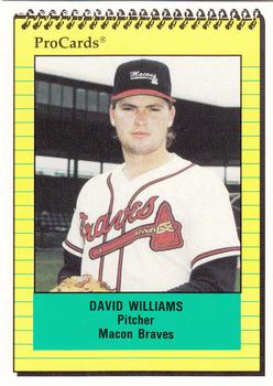 1991 ProCards #866 David Williams Front