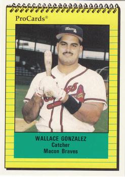 1991 ProCards #868 Wallace Gonzalez Front