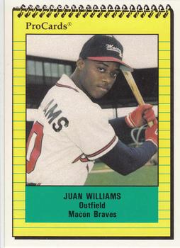 1991 ProCards #880 Juan Williams Front