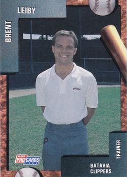 1992 Fleer ProCards #NNO Brent Leiby Front