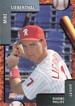 1992 Fleer ProCards #578 Mike Lieberthal Front