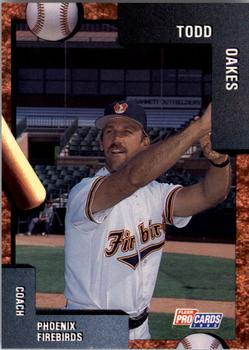1992 Fleer ProCards #2838 Todd Oakes Front