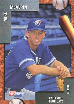 1992 Fleer ProCards #3007 Mike McAlpin Front