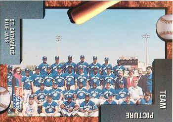 1992 Fleer ProCards #3403 St. Catharines Blue Jays Team Picture Front