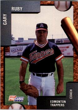 1992 Fleer ProCards #3554 Gary Ruby Front