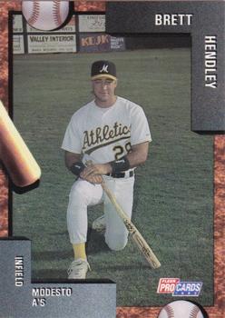 1992 Fleer ProCards #3906 Brett Hendley Front