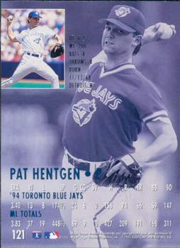 1995 Ultra #121 Pat Hentgen Back