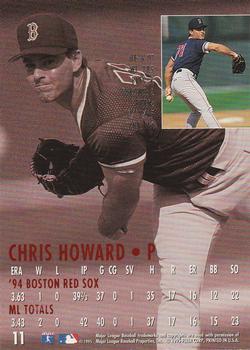 1995 Ultra #11 Chris Howard Back