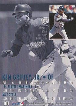 1995 Ultra #101 Ken Griffey Jr. Back