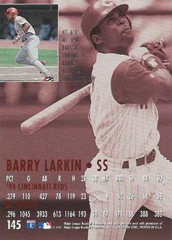 1995 Ultra #145 Barry Larkin Back