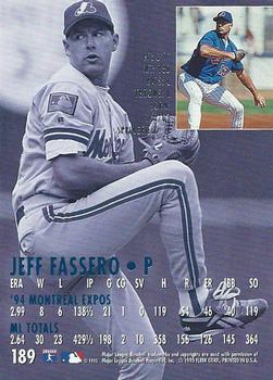 1995 Ultra #189 Jeff Fassero Back