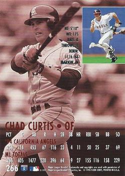 1995 Ultra #266 Chad Curtis Back
