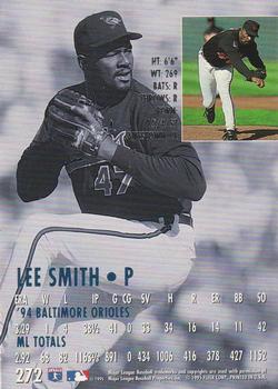 1995 Ultra #272 Lee Smith Back