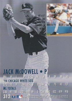 1995 Ultra #312 Jack McDowell Back
