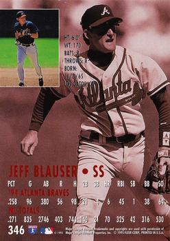1995 Ultra #346 Jeff Blauser Back