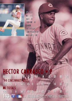 1995 Ultra #143 Hector Carrasco Back