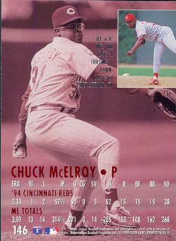 1995 Ultra #146 Chuck McElroy Back
