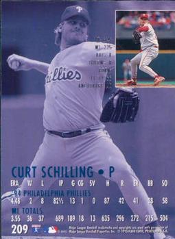 1995 Ultra #209 Curt Schilling Back