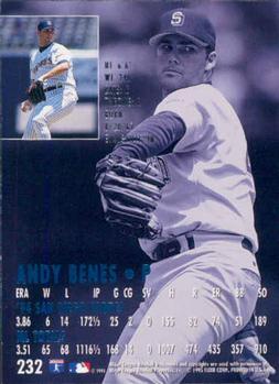 1995 Ultra #232 Andy Benes Back