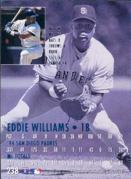 1995 Ultra #238 Eddie Williams Back
