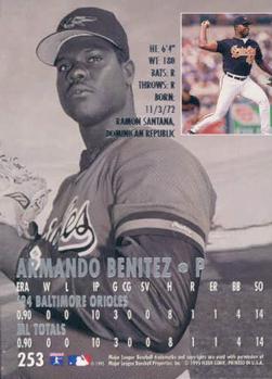 1995 Ultra #253 Armando Benitez Back