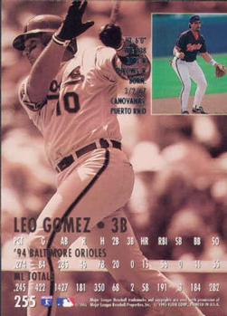 1995 Ultra #255 Leo Gomez Back