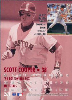 1995 Ultra #261 Scott Cooper Back